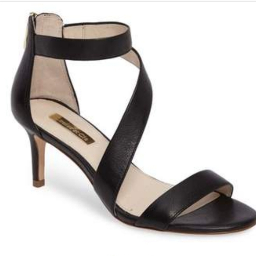Louise et Cie Lo-Hilio Black Leather Sandals/Pumps size 8M